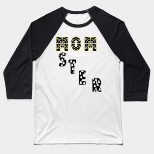 Momster Funny Halloween for Mom Gifts Baseball T-Shirt